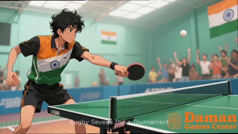 Rugby Sevens India Tournament festival Festival area with food stalls and activities at tournament venue